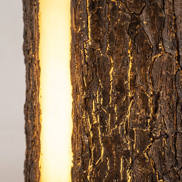 Lumistrove rustic inspired garden light, LED accent stump lamp, perfect for outdoor decor.