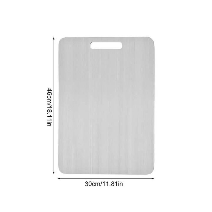 Premium stainless steel cutting board, a hygienic and durable upgrade for all kitchen cooking & chopping tasks.