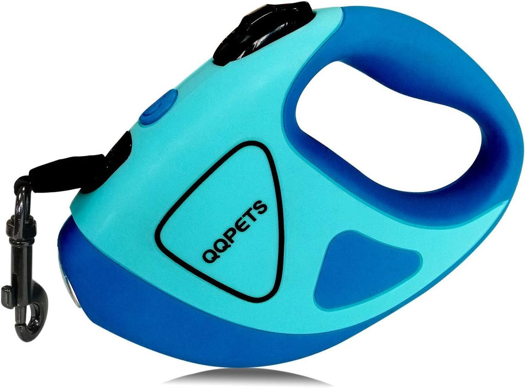 Modern retractable dog accessory with LED lighting, improving safety for you & your dog at night.