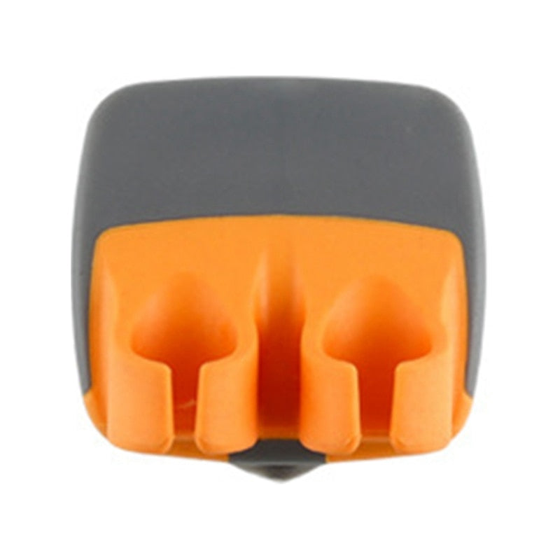 Stainless steel safety peeler with ergonomic grip & finger guard for effortless kitchen peeling.
