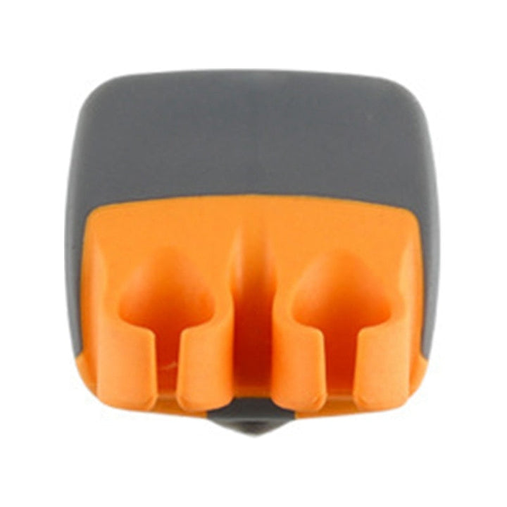 Stainless steel safety peeler with ergonomic grip & finger guard for effortless kitchen peeling.