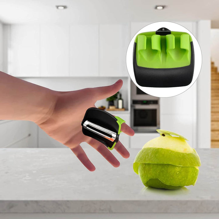 Innovative vegetable peeler featuring a built-in finger guard for ultimate kitchen safety & efficient prep.