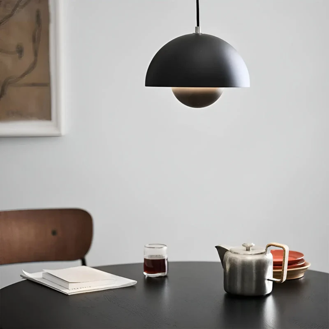 Adjustable modern LED flower pendant, Nordic decor, versatile lighting for various rooms