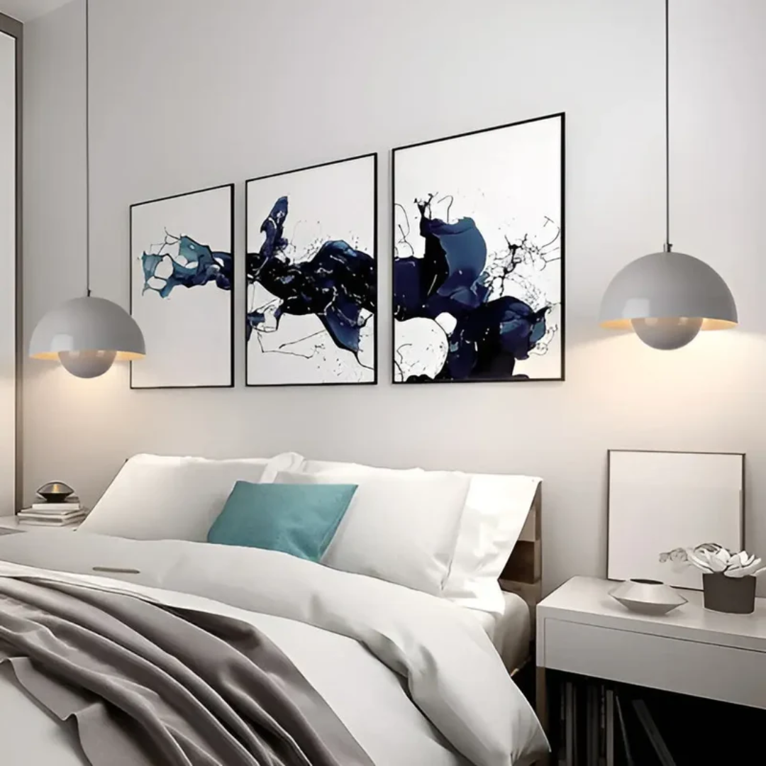 Scandinavian design LED pendant lamp, individual petal details, modern home lighting