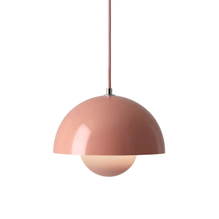 Minimalist flower LED lamp, Nordic decor, sleek design, ideal for a refined home atmosphere