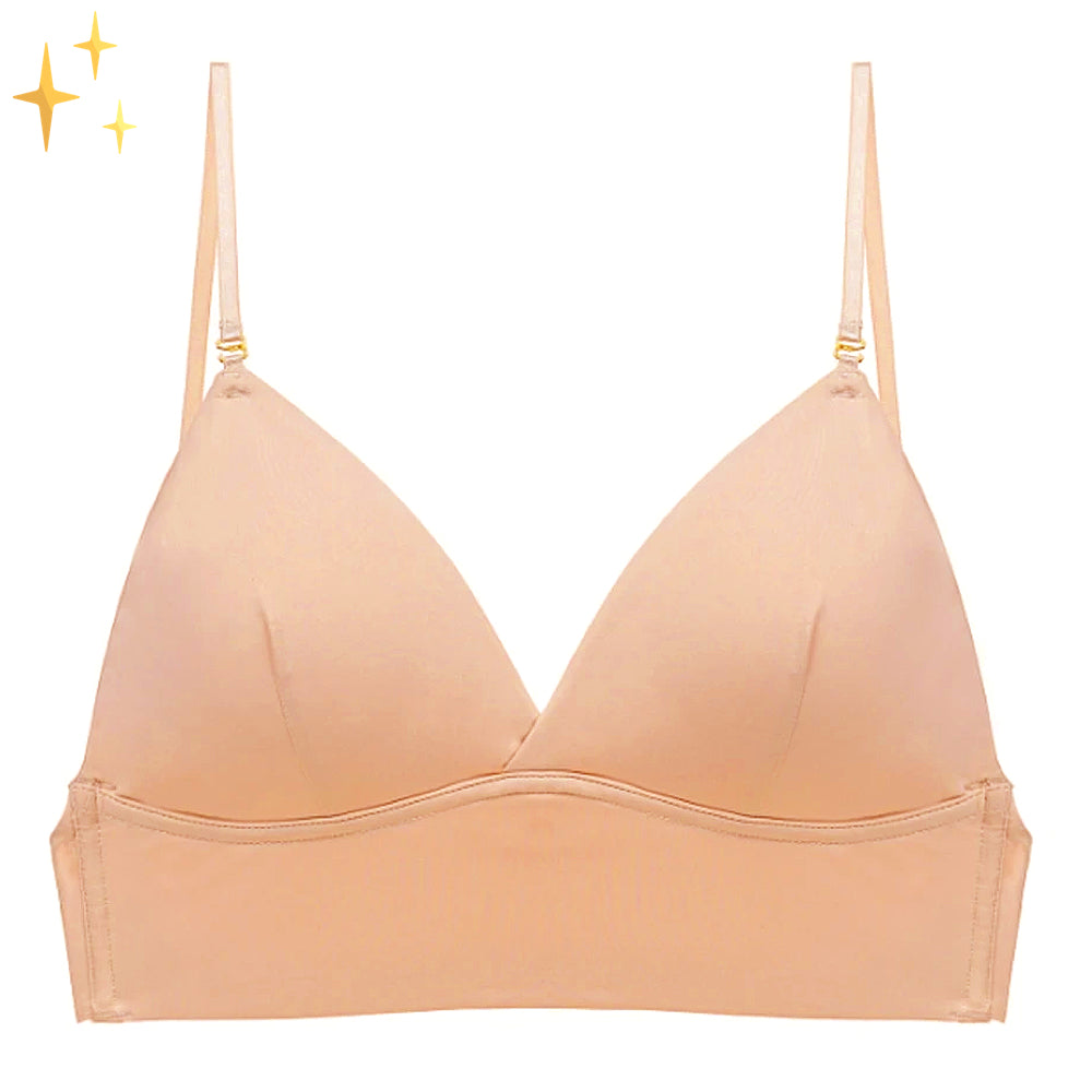 Women's seamless comfort bra with removable padding & adjustable straps for a perfect low back fit.