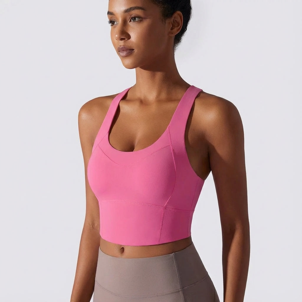 Tabitha seamless padded training tank top for women, perfect for gym and yoga activities