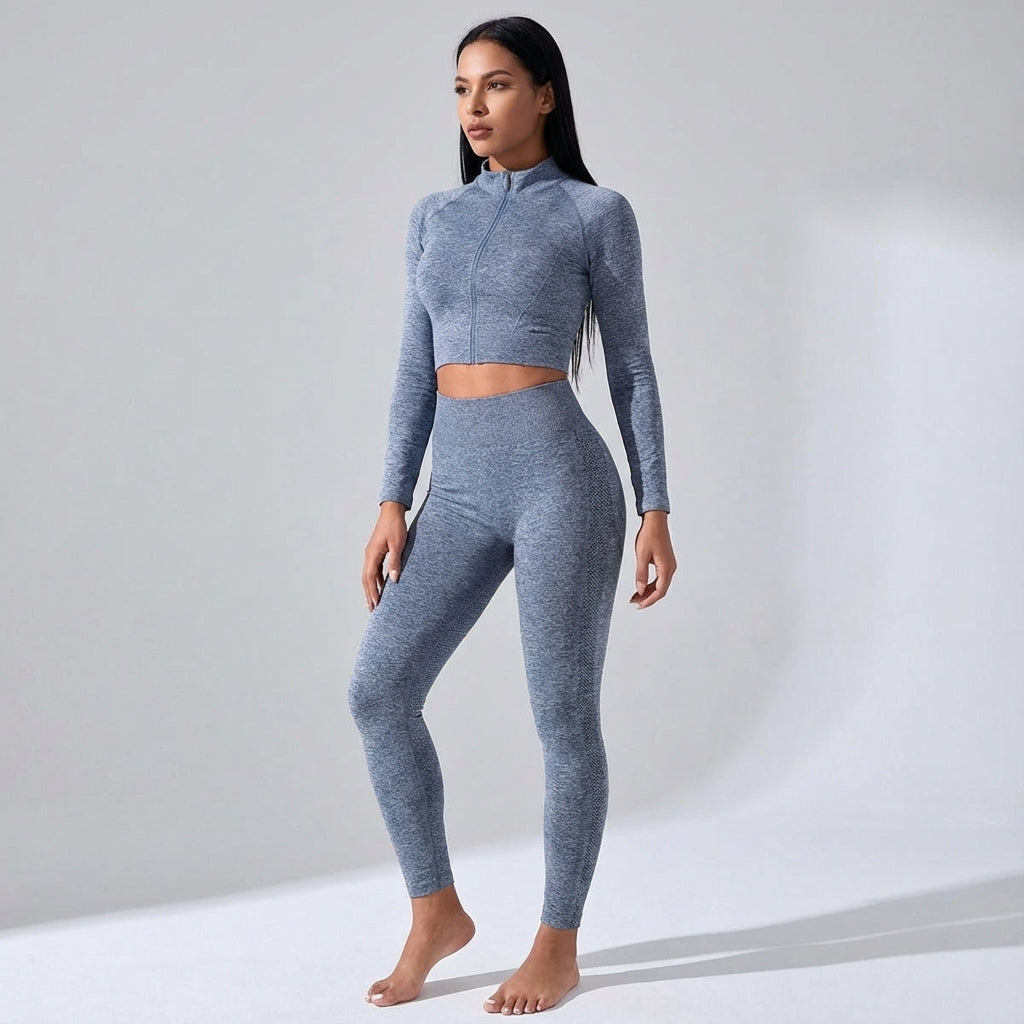 Seamless Rosie women's activewear set, ideal for fitness and workout sessions