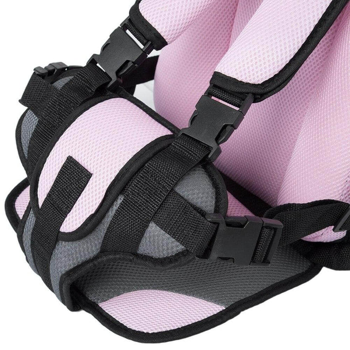 Padded adjustable child car seat, ensuring kids safety & comfort for long road trips.