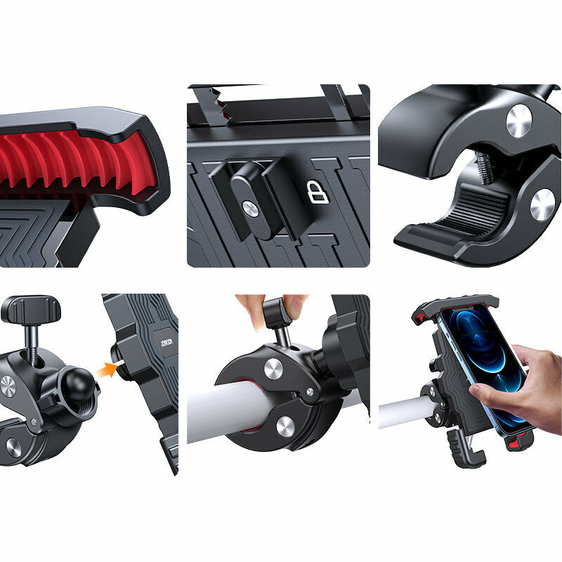 Essential cycling accessory: SecureGrip universal phone grip for bikes & mobile navigation.