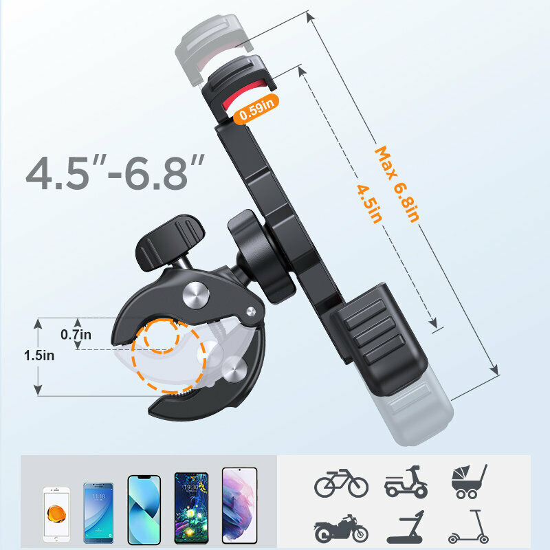 SecureGrip universal bicycle accessory: reliable phone holder for cycling & navigation.