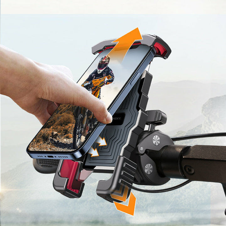 Cycling gear: SecureGrip universal smartphone mount for bikes, motorcycles, & scooters.