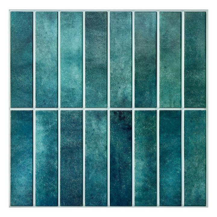 Water-resistant self-adhesive 3D ceramic wall panels for stylish bathroom decor accents.