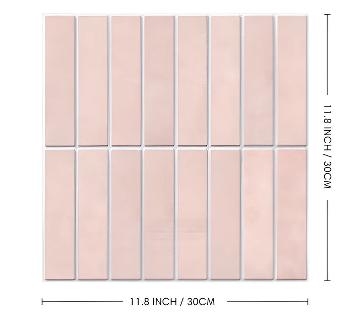 Contemporary 3D ceramic look wall panels, self-adhesive for a sophisticated finish.