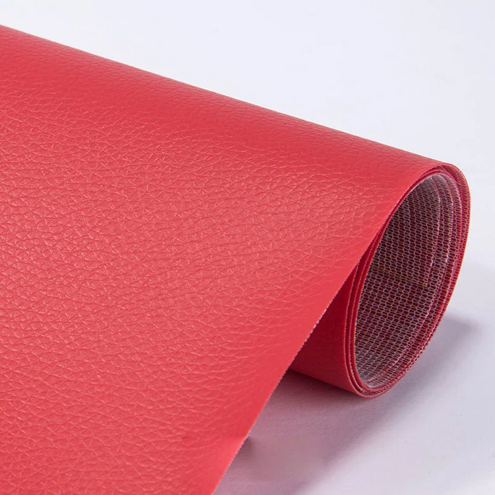 Cuttable self-adhesive leather patch to repair torn sofa upholstery & furniture, quick fix.