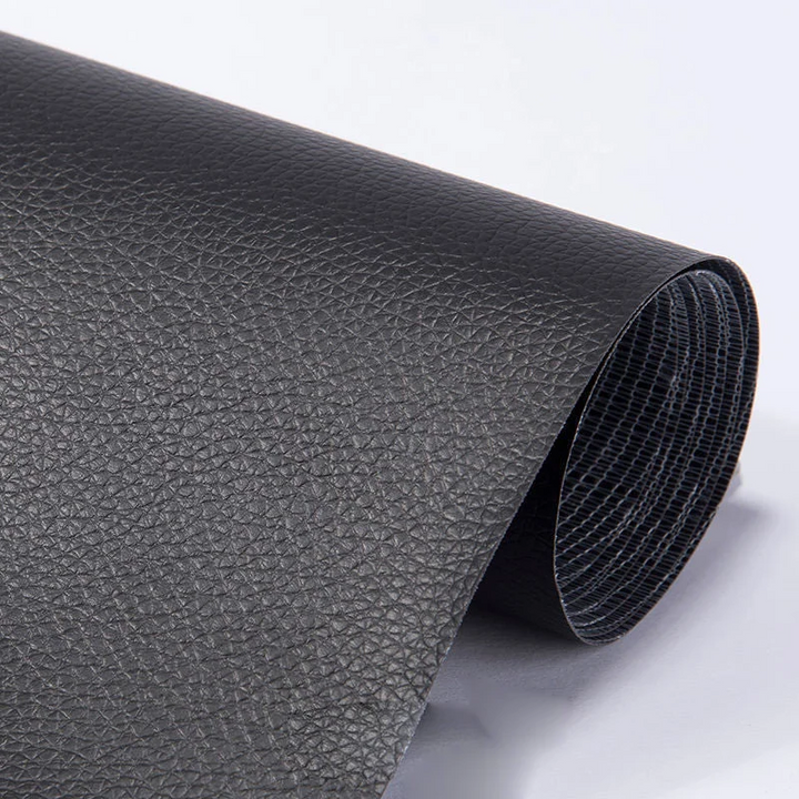 Home improvement self-adhesive leather repair patch for upholstery, sofas, & couches.