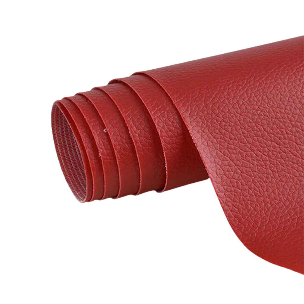 Strong self-adhesive leather patch for torn furniture and automotive seats.