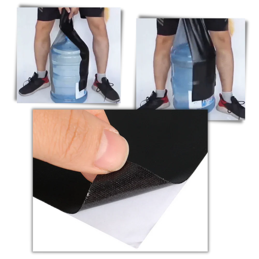 Durable leather repair patch for couch tears & pet scratches.