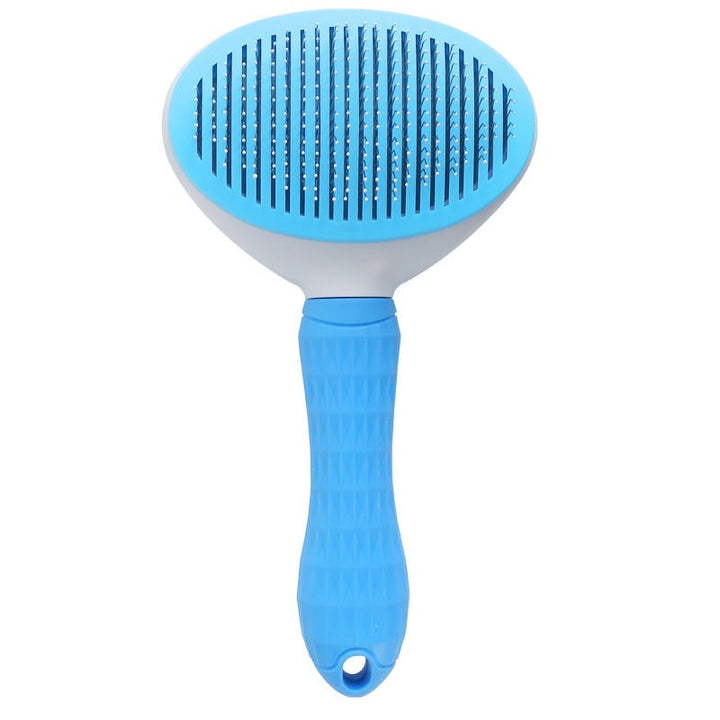 Durable pet comb for cats & dogs, self-cleaning mechanism for quick hair release
