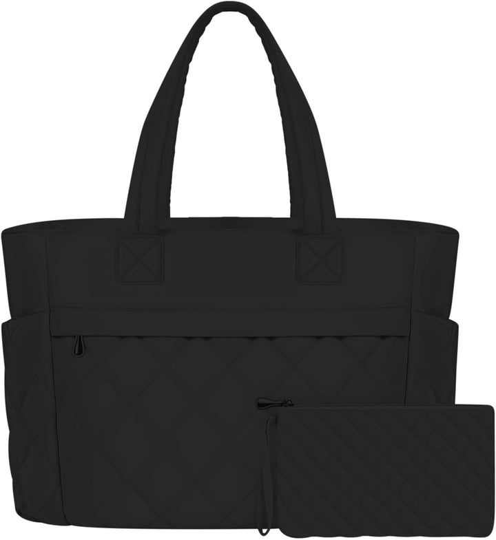 Selvara Professional Laptop Work Bag, large, unisex, black oxford cloth