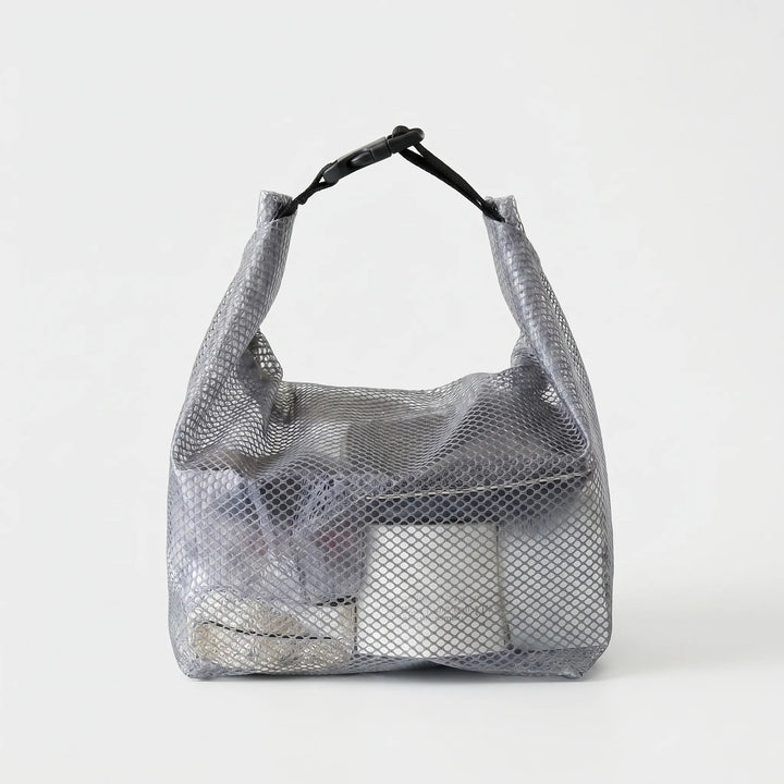 Organized travel with semi-transparent toiletry bag. Water-repellent cosmetic pouch & packing solution for essentials.