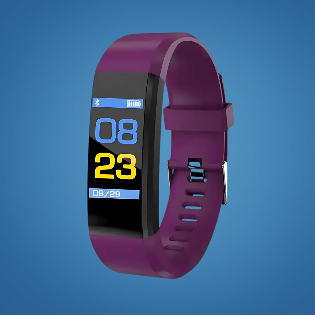 Advanced seniors' smartwatch: vital signs monitor, GPS locator, and immediate fall detection alerts.