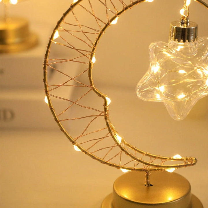 Moon decor LED table lamp, a decorative Serenlite for serene and relaxing bedroom lighting