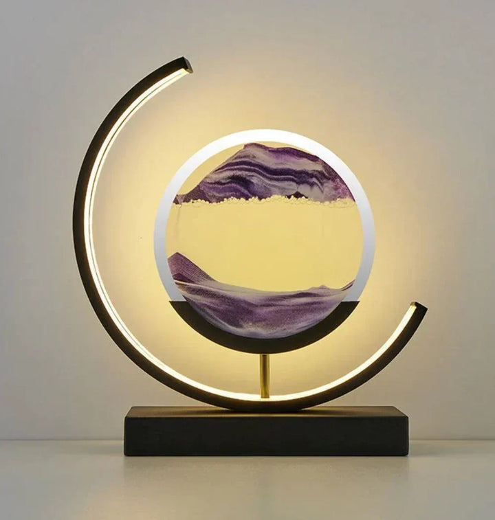 Serenova ambient light sand art lamp, ideal for meditation and adding a touch of modern elegance to home decor.