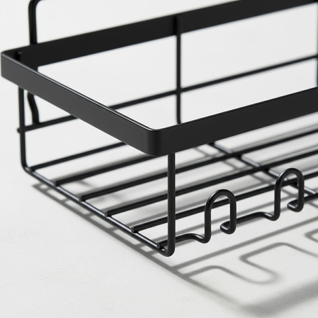 Decorative matte black floating shelves, set of two, for minimalist home decor and storage solutions