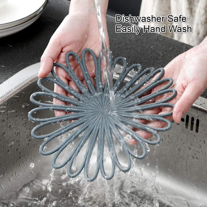 Silicone coaster pack of 3, vibrant and durable, perfect for daily use with hot beverages