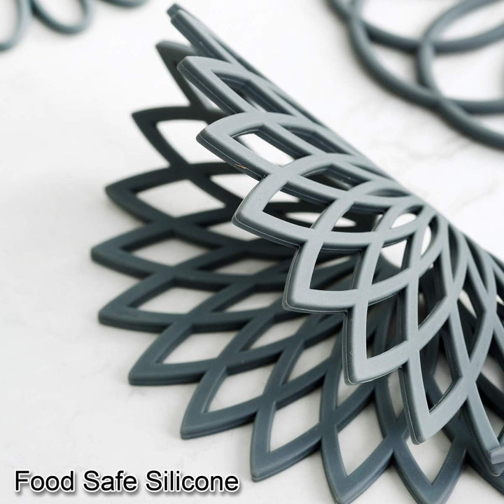 Home decor upgrade: set of 3 colorful silicone coasters that are both functional and stylish