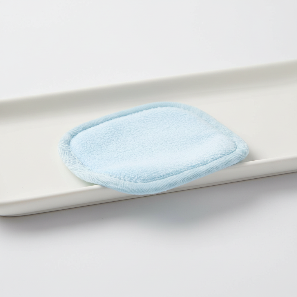 CleanAway reusable makeup remover pads displayed with other skincare products, fitting into a routine