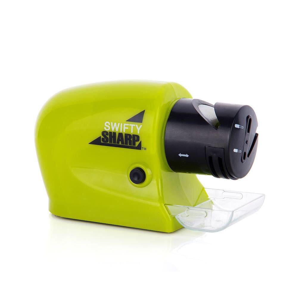 SharpEdge Pro electric knife sharpener for kitchen knives, scissors, and workshop tools. Fast blade sharpening.