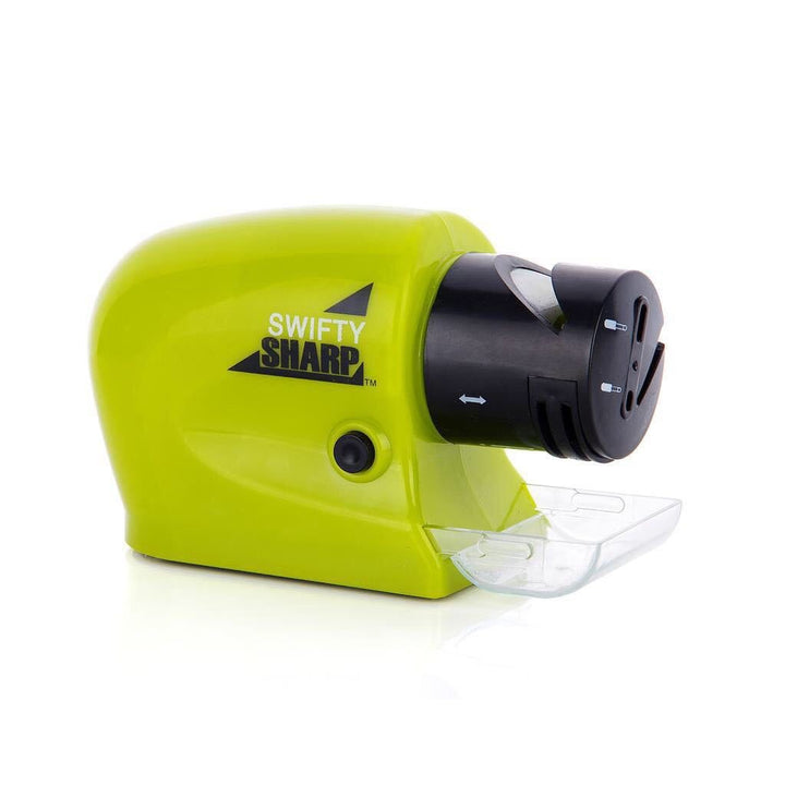SharpEdge Pro electric knife sharpener for kitchen knives, scissors, and workshop tools. Fast blade sharpening.