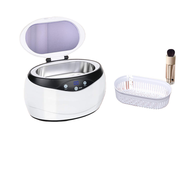 ShineMate Ultrasonic Cleaner with watch holder, perfect for sparkling jewelry