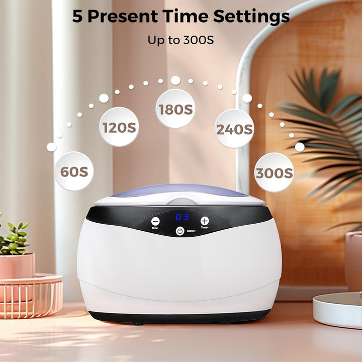 650ml ultrasonic cleaning machine for jewelry, watches, and eyeglasses