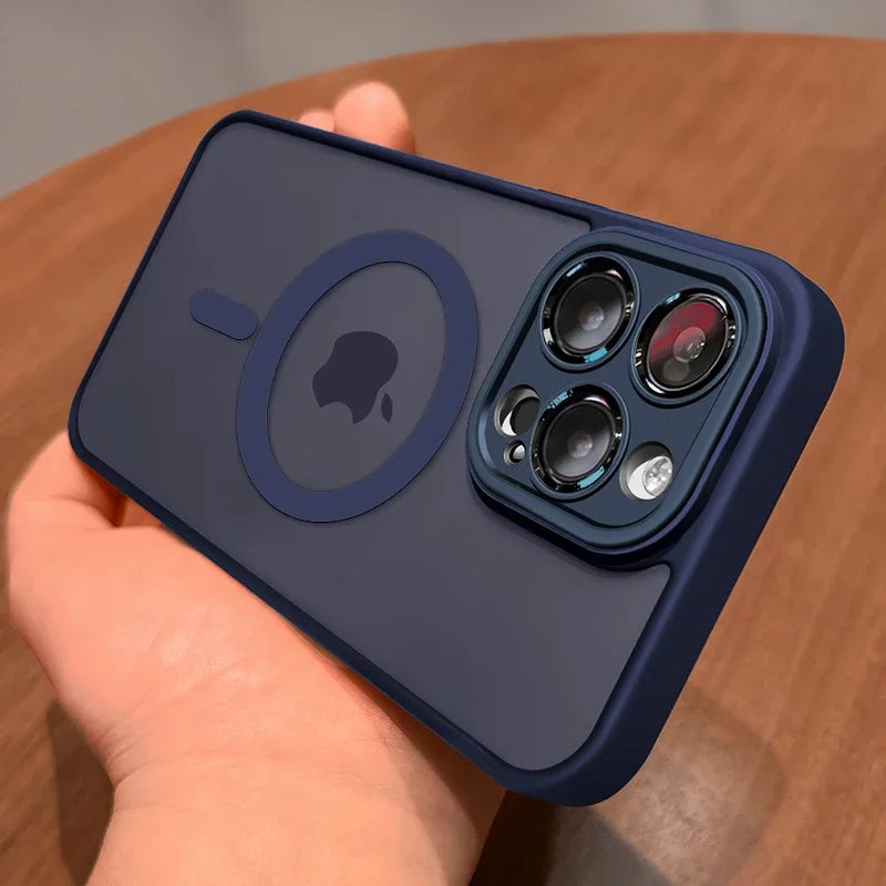 Showcasing the array of colors available for the shockproof matte MagSafe iPhone case.