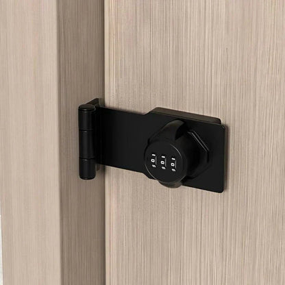Easy install silver combination door lock, a keyless home & office security solution with durable access control.