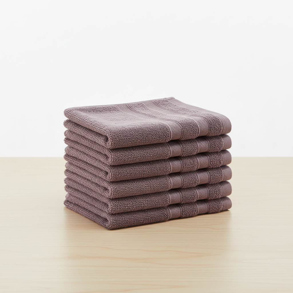 Unisex six-piece BambooLine towel set, eco-friendly bamboo fiber, bath linen for home decor.