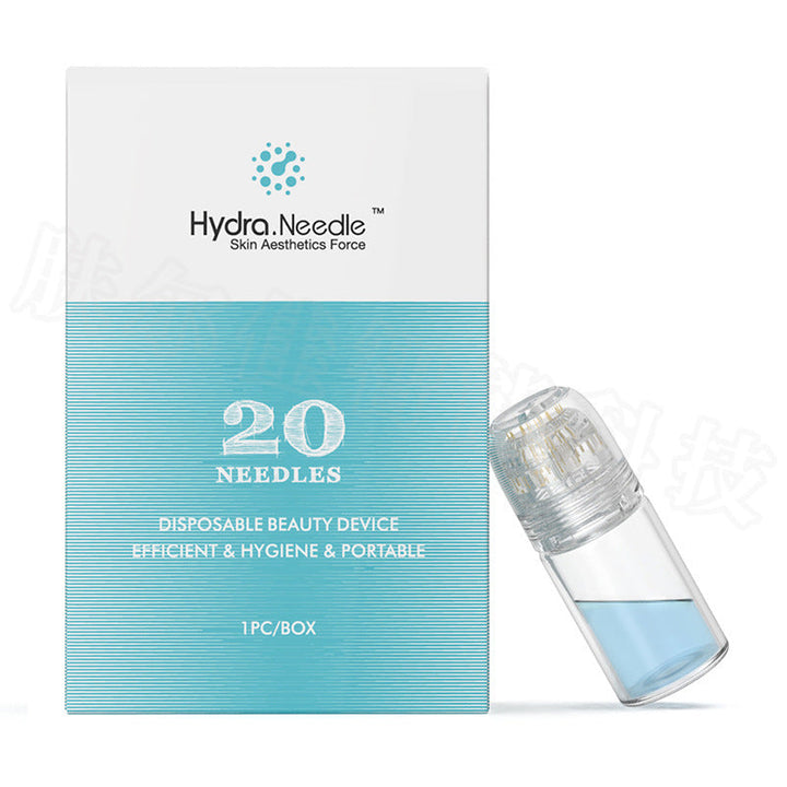 Using SkinGlow Microneedling Derma Stamp for radiant skin, improving texture & reducing fine lines.