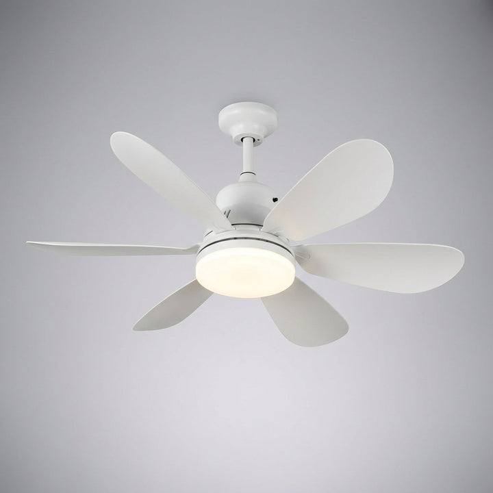 SkyeLight remote control ceiling fan and LED light combo, enhancing any room's ambiance