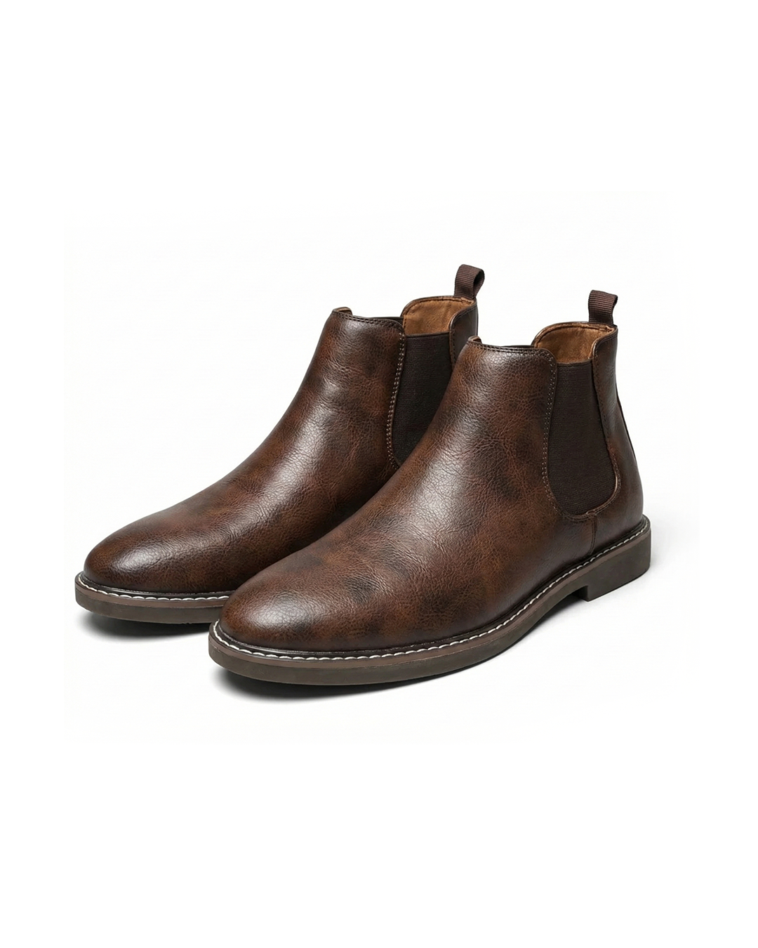 Sleek black men's urban chelsea boots, offering effortless style and comfort for versatile wear.