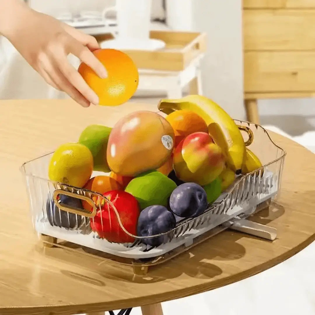 DryEase Modern Kitchen Dish Drying Rack, a stylish and functional countertop organizer for efficient dish drying.