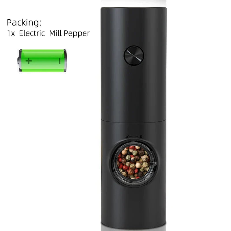 Premium electric salt and pepper mills. Automatic stainless steel grinders for gourmet cooking.