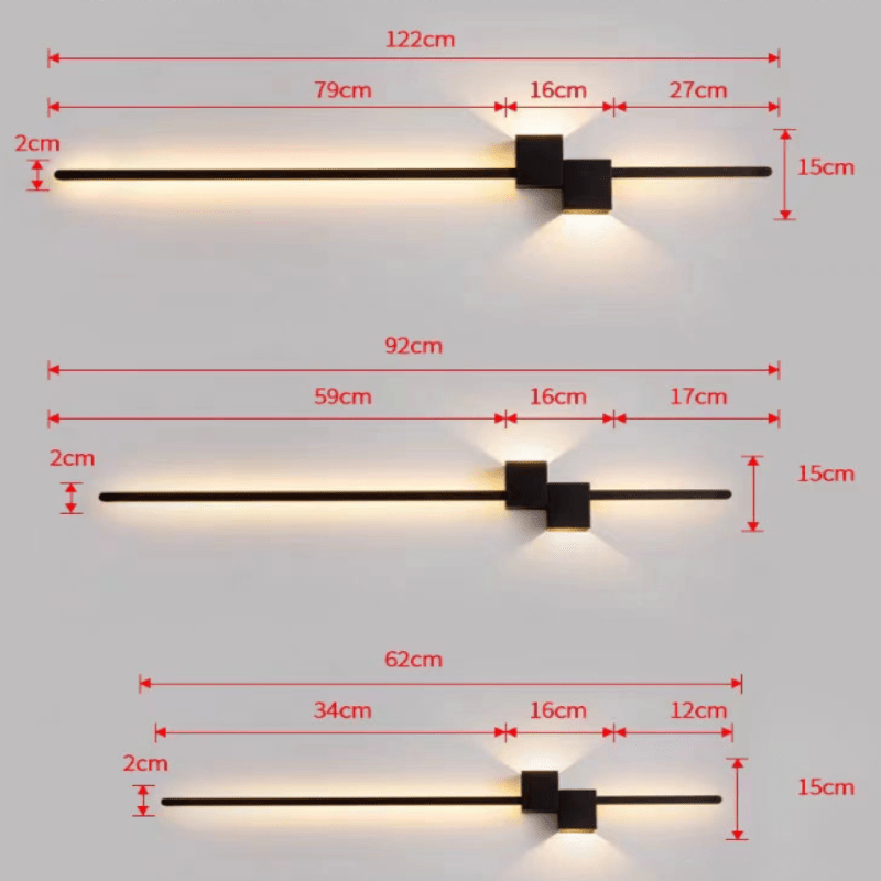 Sleek LED wall bar light, enhancing contemporary homes with sophisticated ambient glow.