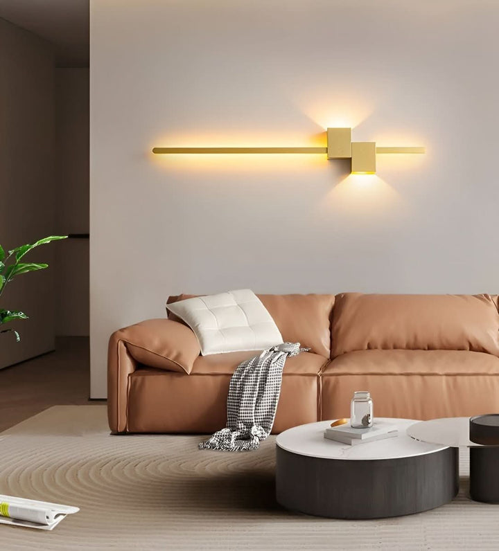 Modern indoor wall light with energy-efficient LED, offering a soft, contemporary glow.