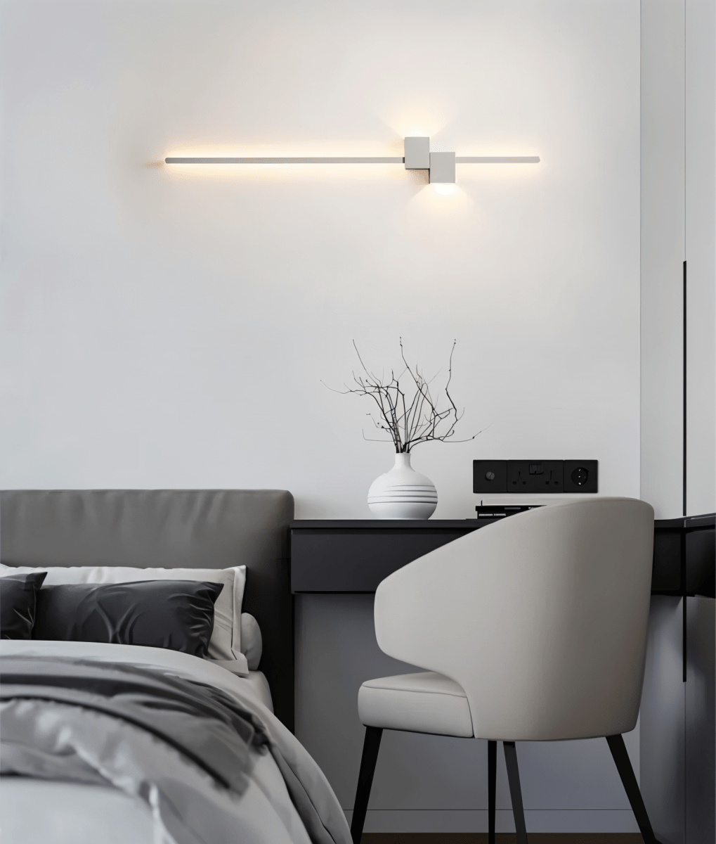 Modern LED accent light, delivering subtle indirect illumination for a refined home.