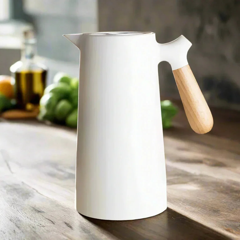 Durable & reusable NordicTherm stainless steel thermal flask for hot coffee or cold water, an eco-friendly travel mug.