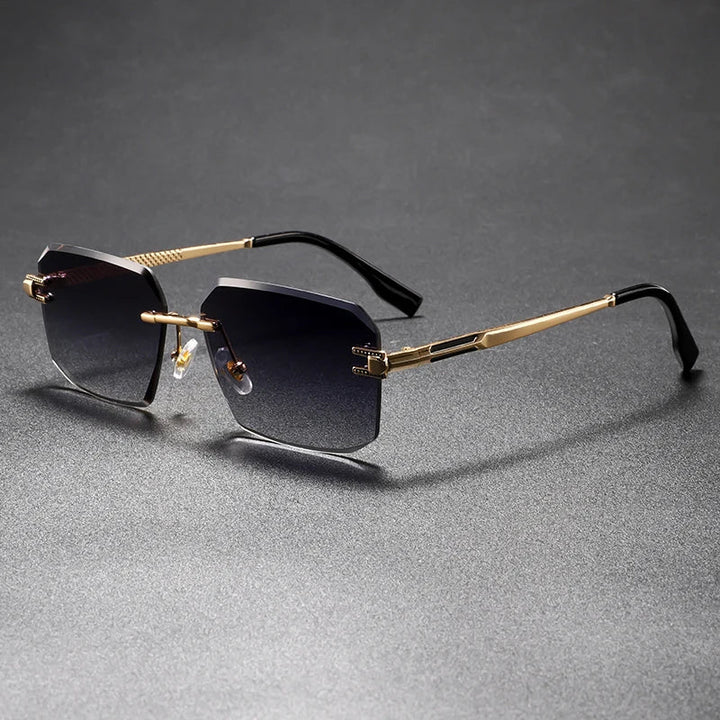 Sleek unisex anti-glare sunglasses with a durable metal frame for clear vision & style.