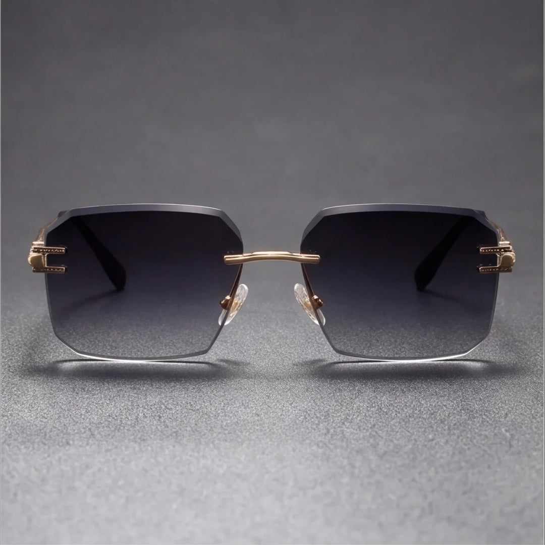 Stylish anti-glare shades with a lightweight metal frame, perfect unisex eyewear for clear vision.